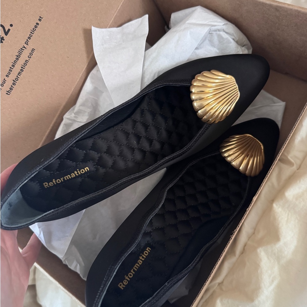 Reformation Henrietta Pump Black - Size 7.5 - Picture 2 of 5